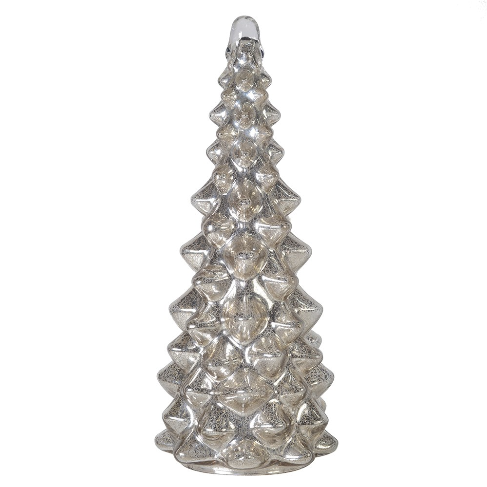 Large Silver Patinated Christmas Tree 60cm | Annie Mo's