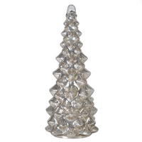 Large Silver Patinated Christmas Tree 60cm | Annie Mo's