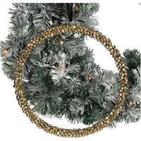 Ornament Bells Wreath Metal Golden 25cm | Annie Mo's