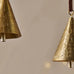 Manya Metal Bell Baubles - Brass - (Set of 3) 8cm