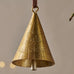 Manya Metal Bell Baubles - Brass - (Set of 3) 8cm