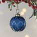 Diamond Cut Bauble Blue 6.5cm | Annie Mo's