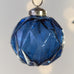 Diamond Cut Bauble Blue 6.5cm