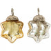 Bag of Ten Mini Mixed Shape Baubles - Golden and Silver