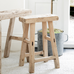 Rustic Reclaimed Rectangular Stool 50cm | Annie Mo's