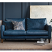 Mayfield Two Seat Sofa in Kodak Blue Leather