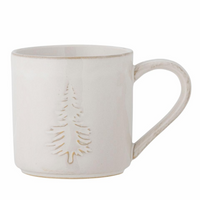 Nature Stoneware Winter Mug with Christmas Tree | Annie Mo's