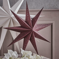 Nine Point Burgundy Paper Star 90cm