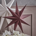 Nine Point Burgundy Paper Star 90cm