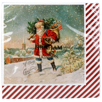 Nostalgia Santa Paper Napkins Packet of 20 | Annie Mo's