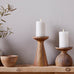 Amari Mango Wood Candlestick - Natural | Annie Mo's