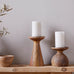 Amari Mango Wood Candlestick - Natural