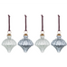 Omri Baubles - Clear and Slate Blue - Set of Four