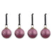 Pannee Round Baubles - Ruby (Set of 4) 8cm