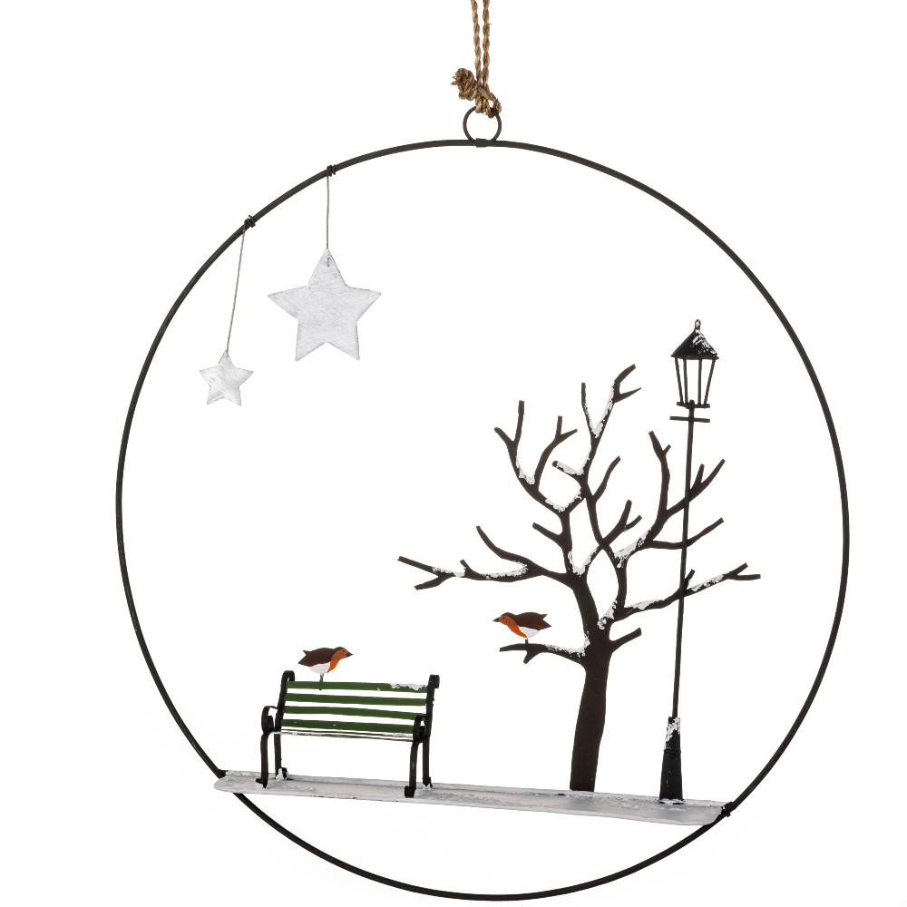 Park Bench Wreath 30cm | Annie Mo's