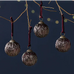 Patia Baubles - Antique Burgundy - (Set of 4) 8cm | Annie Mo's