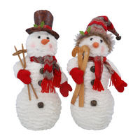 Plush Snowman Set of Two Assorted | Annie Mo's