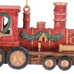 Red Antiqued Acrylic Train Decoration