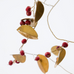 Red Berry and Brass Garland 183cm