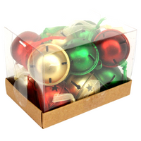 Red Green and Gold Tin Jingle Bells Box of 12 | Annie Mo's