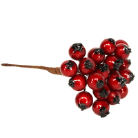 Red Holly Berry Bunch - 8cm | Annie Mo's