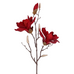 Red and Golden Fabric and Acrylic Magnolia Branch | Annie Mo's