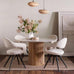 Jasmine  Carver Dining Chair - White Boucle