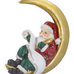 Resin Nostalgia Santa on Moon Decoration