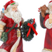 Resin Nostalgia Santa with Wreath Assorted Set of Two