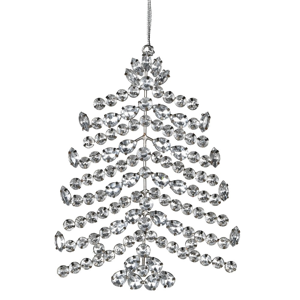 Rhinestone Hanging Tree Decoration 18cm | Annie Mo's