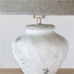 Rustic Ceramic Lamp with Dark Grey Shade 43cm