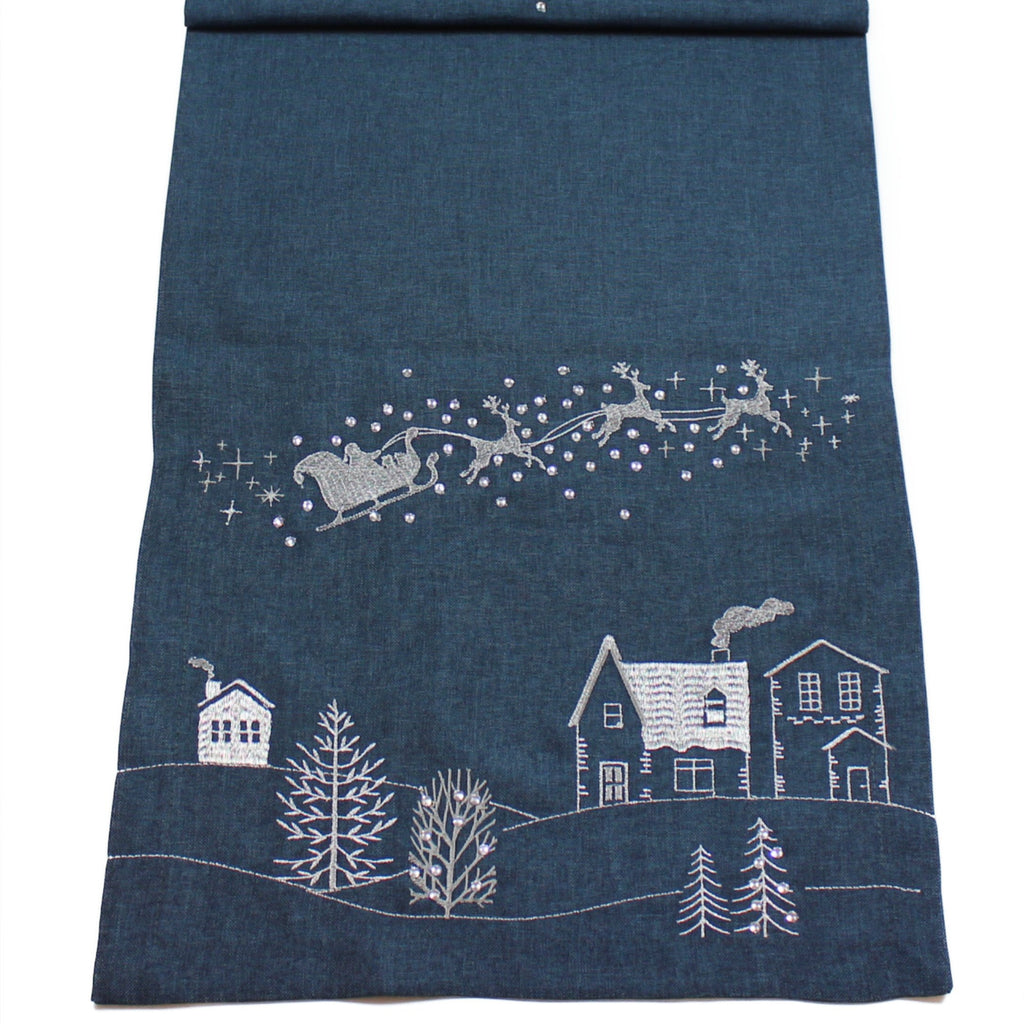 Santa's Sleigh Table Runner 190cm | Annie Mo's