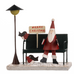 Santa on Park Bench with Robins 11cm | Annie Mo's