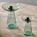 Bevyn Recycled Glass Candle Holder - Green