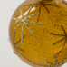 Set of Four Amber Glass Star Bauble 8cm