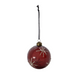 Set of Four Burgundy Star Baubles 8cm