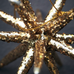 Set of Four Golden Glitter Star 12cm