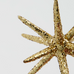 Set of Four Golden Glitter Star 12cm