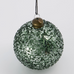 Set of Four Green Sparkly Baubles 8cm