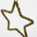 Set of Three Golden Beads Hanging Decorations 9.5cm