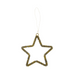 Set of Three Golden Beads Hanging Decorations 9.5cm