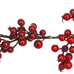 Shiny Red Berry Garland - 150cm