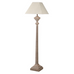 Slim Shapely Wooden Floor Lamp with Linen Shade 165cm | Annie Mo's