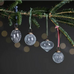 Snow Drop Baubles - Clear Crackle (Set of Four) 5cm | Annie Mo's