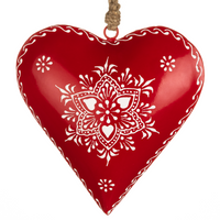 Snowflake on Red Heart 15cm | Annie Mo's