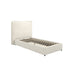 Linen Ivory Bed Frame - Size Choice