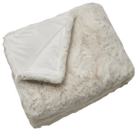 Rapture White Faux Fur Throw 150 x 180cm | Annie Mo's