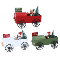 Three Assorted Christmas Characters Tin Cars | Annie Mo's