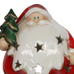 Three Assorted Round Ceramic Santa Night Lights - 15.5cm