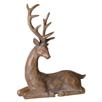 Lying Rustic Reindeer 35cm | Annie Mo's